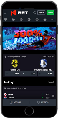 N1bet main page