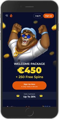 Ninecasino mobile app - homepage