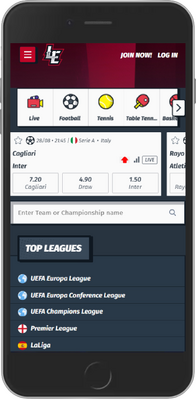 LuckyElectra sport page