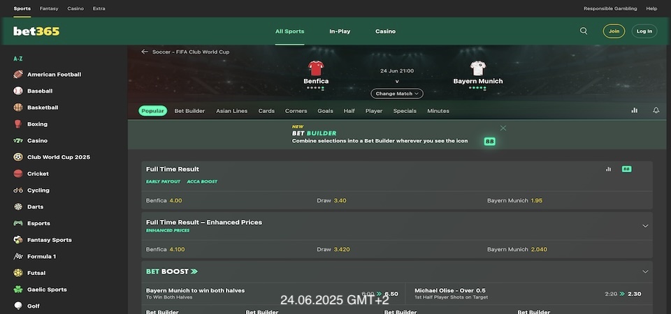 bet365 Australia sports