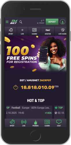 Mobile screenshot of the PMbet main page