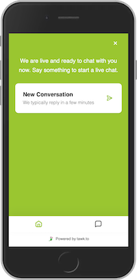 Mobile screenshot of the PMbet live chat