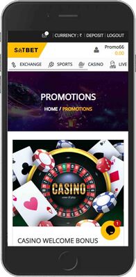 Satbet promo page