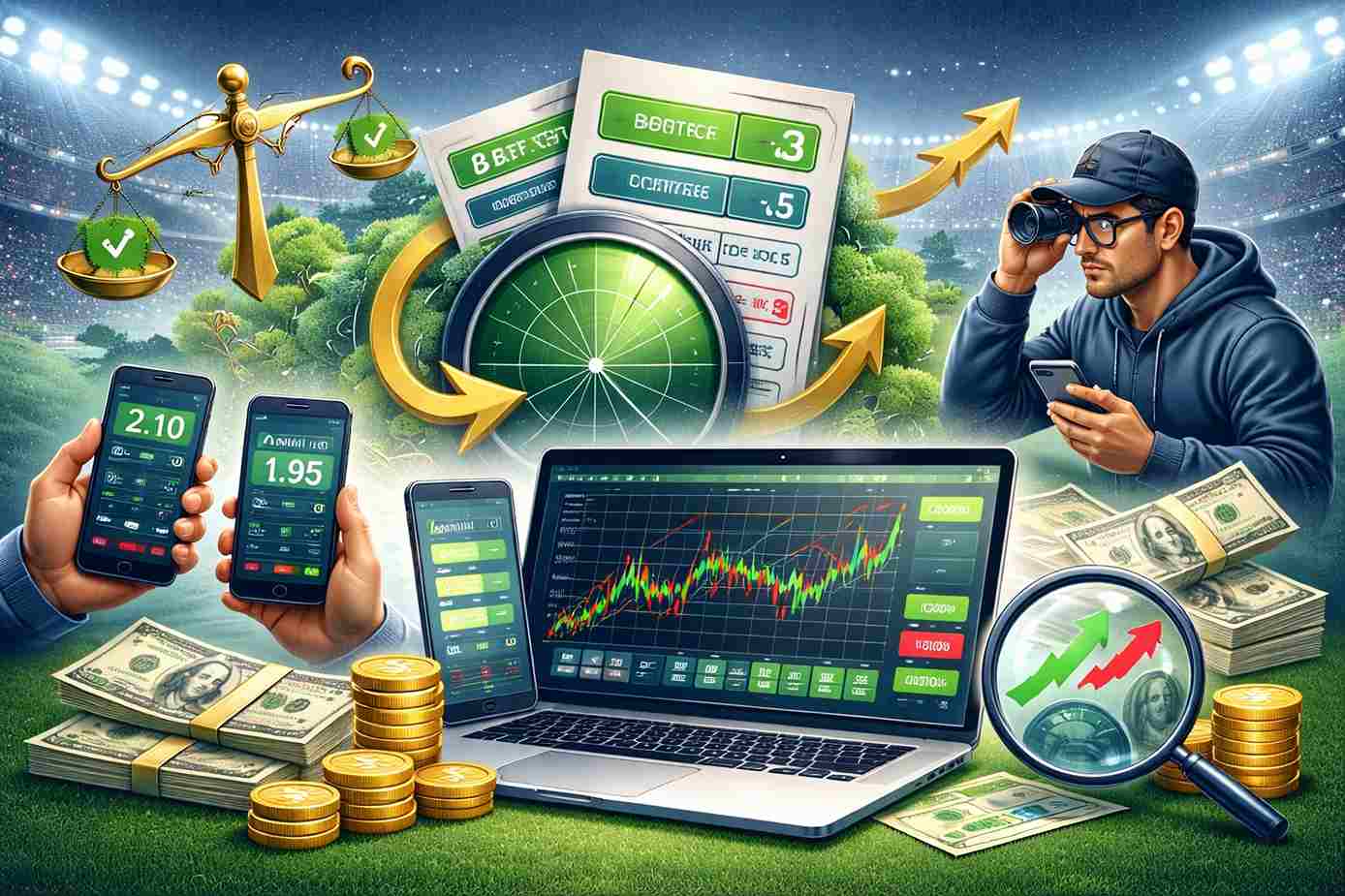 Pic about arbitrage, corridors and odds surfing