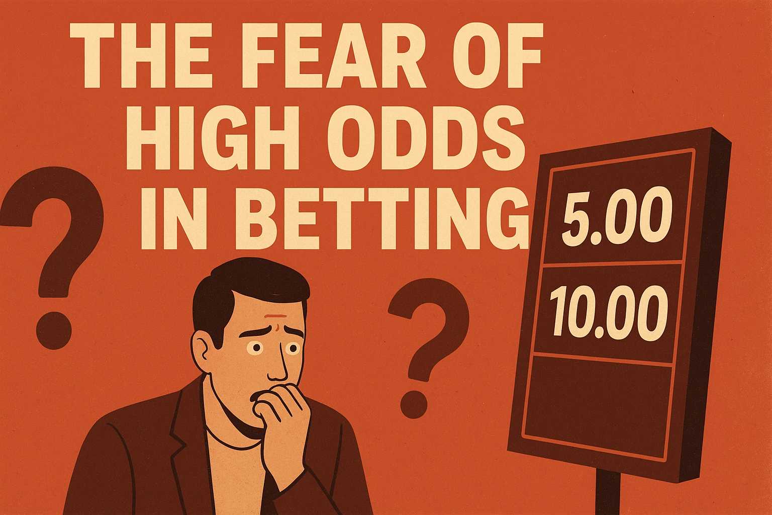 Pic about the fear of high odds in sports betting
