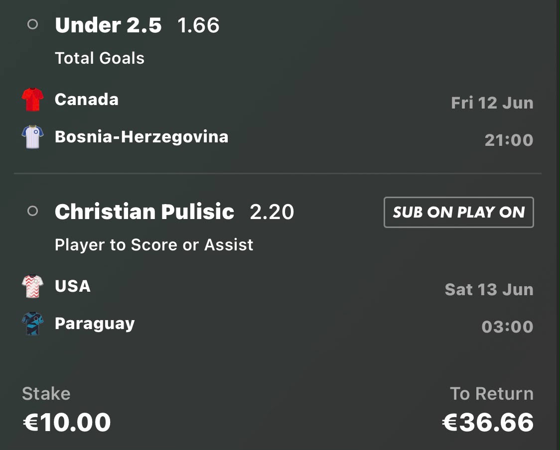 June 12 parlay