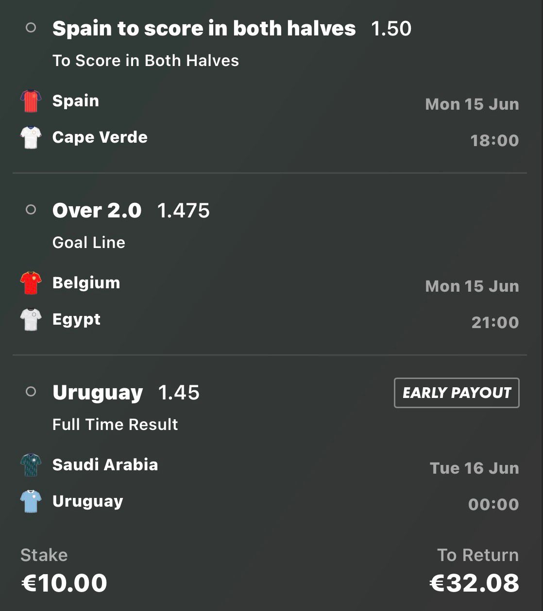 June 15 parlay