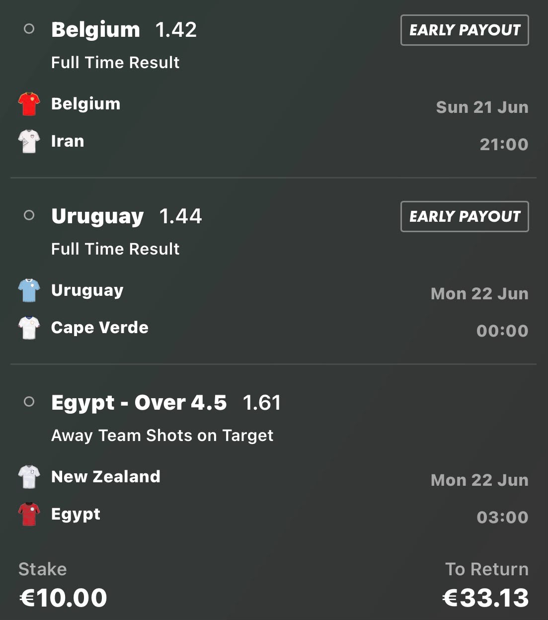 Parlay june 21