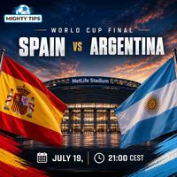 Spain vs Argentina prediction and betting odds on World Cup final 2026