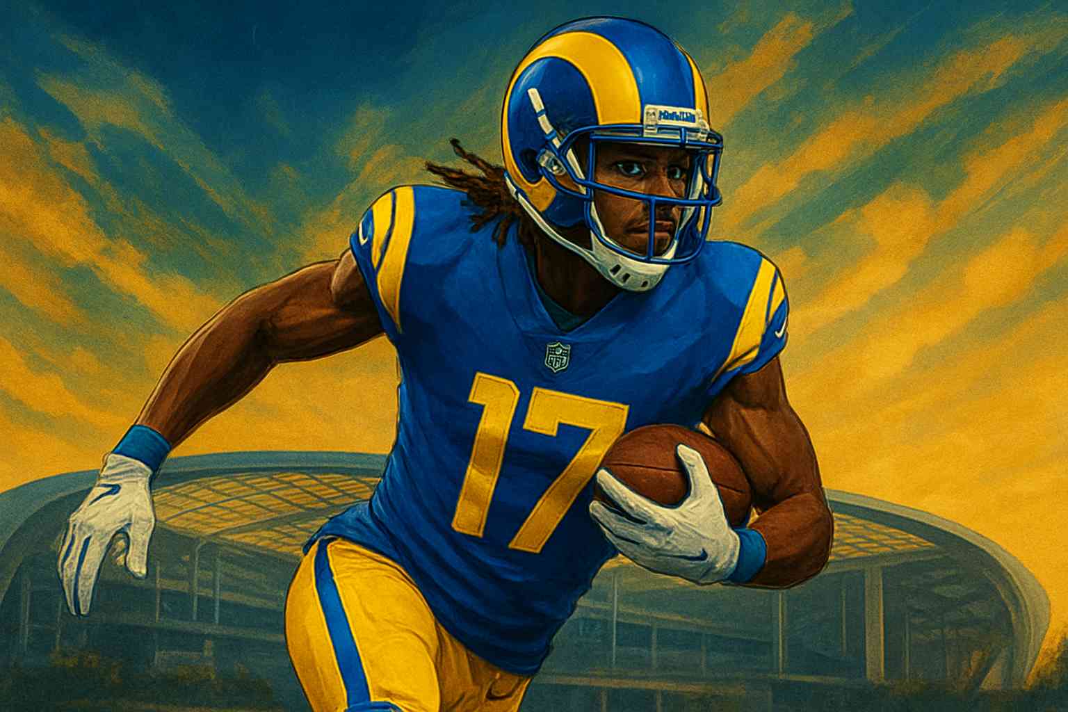 Graphic about LA Rams vs Jacksonville Jaguars prediction on Week 7 game