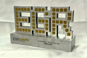 MightyTips wins the EGR Affiliate of the Year in the UK and Ireland award