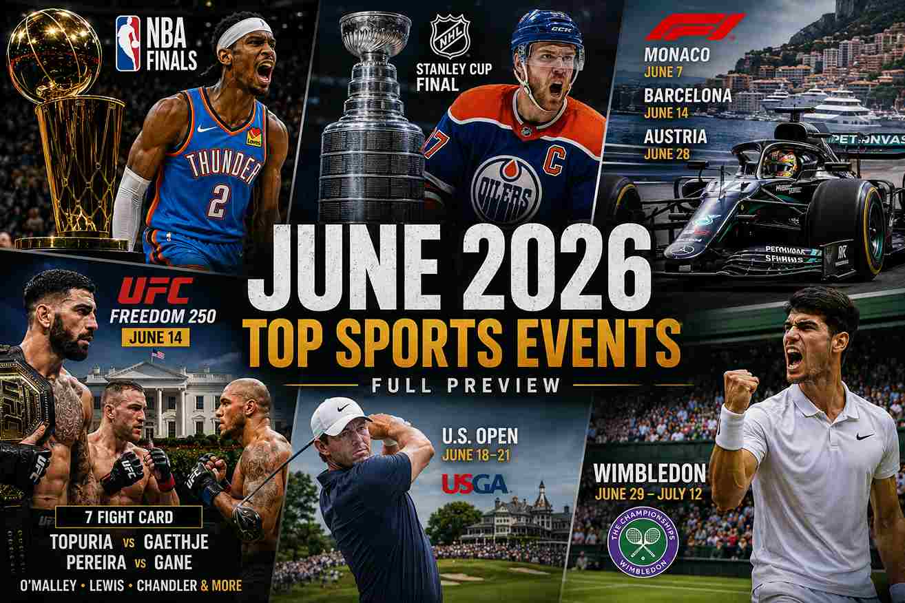 Sports events in June