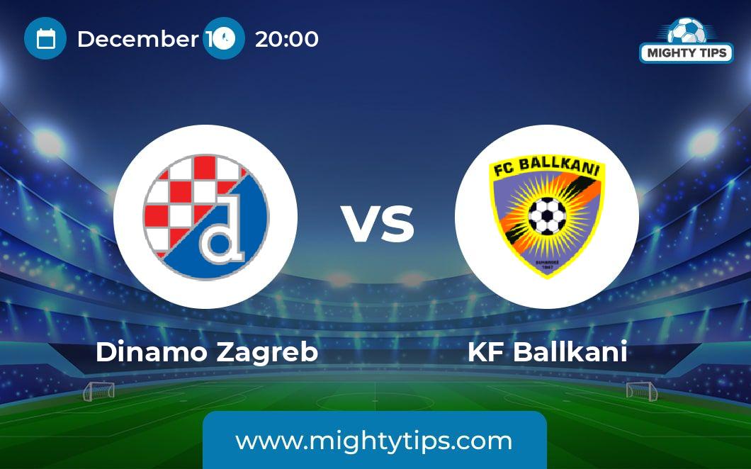 Dinamo Zagreb vs Ballkani Prediction, Odds