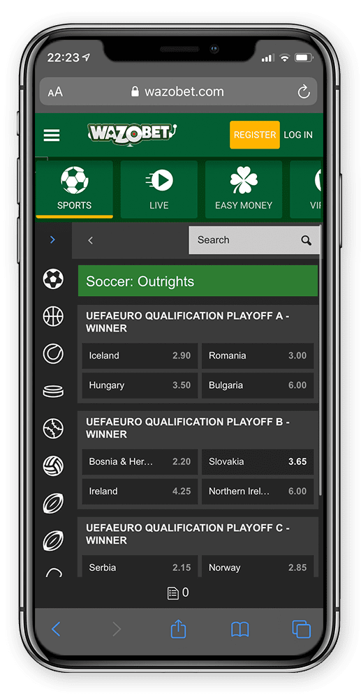 Wazobet mobile app download