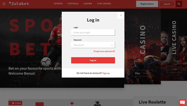 zulabet login