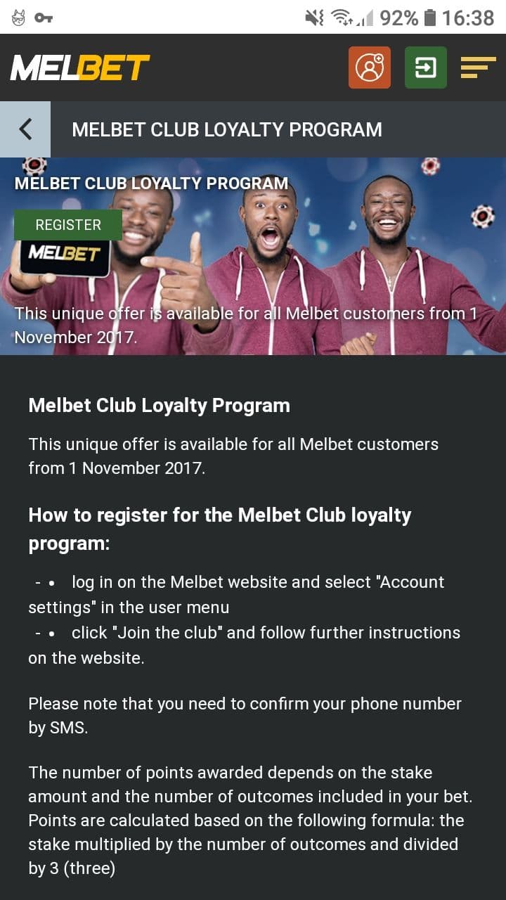MELbet loyalty programme