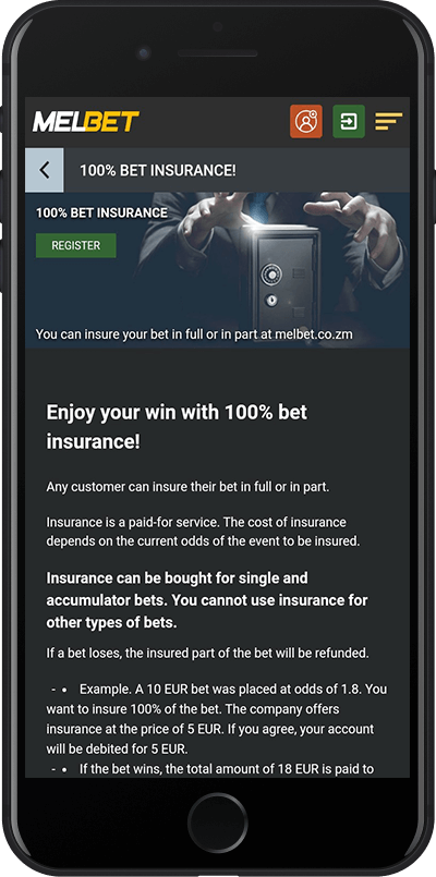 melbet zambia insurance bonus