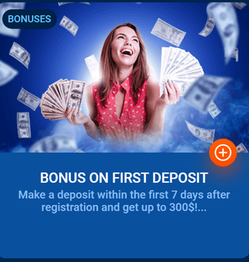 First deposit bonus Mostbet