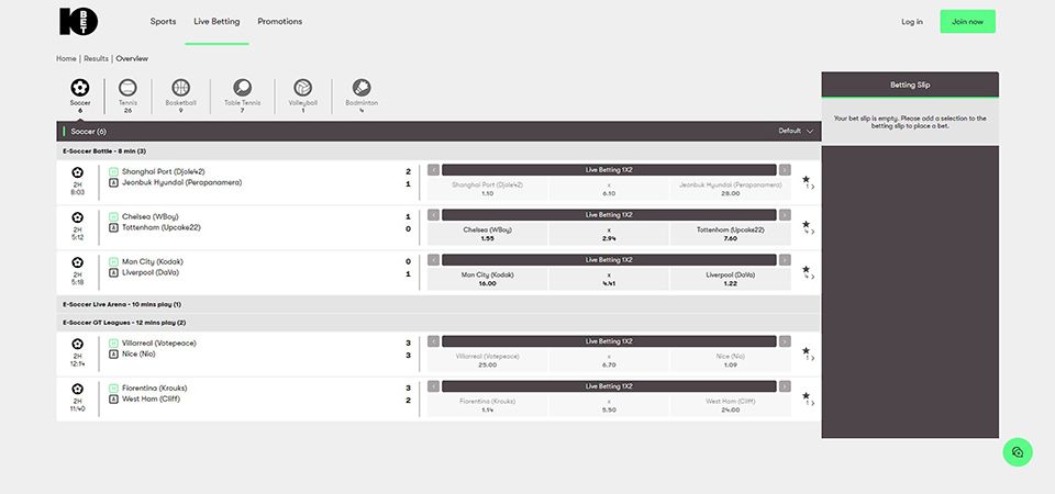 10bet Africa LIVE betting