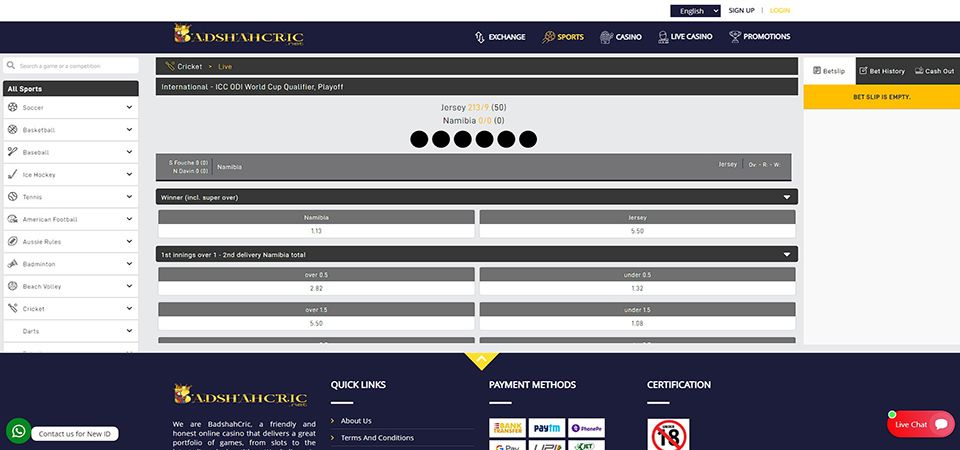 Badshahcric betting markets: short guide