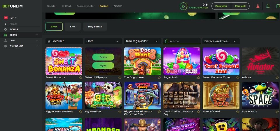 Betunlim casino betting