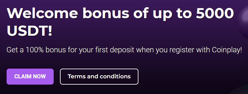 Coinplay welcome bonus