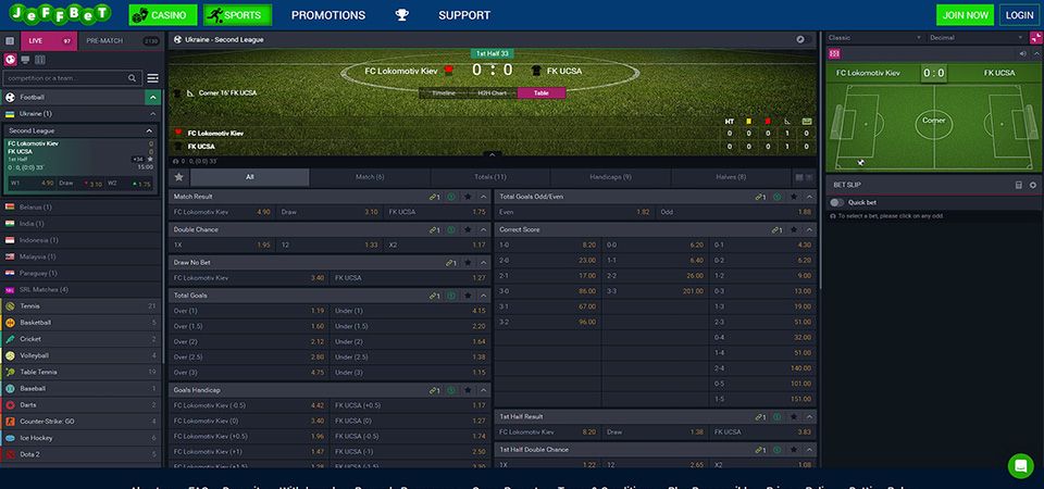 JeffBet LIVE Betting