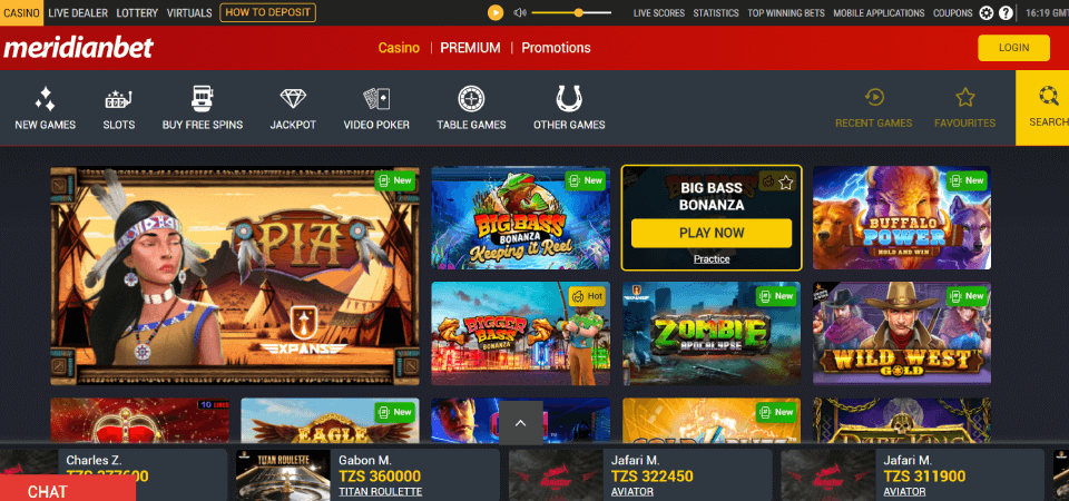 Meridianbet Casino slots