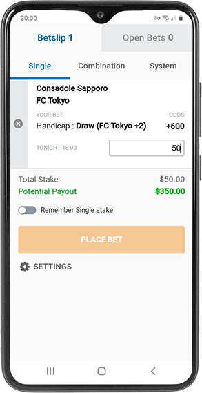 place a bet