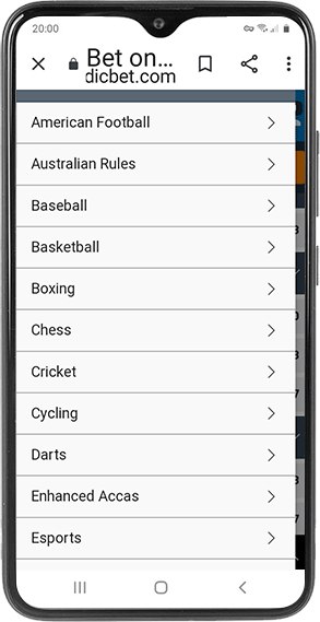 list of different sports