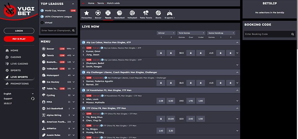 Yugibet LIVE Betting