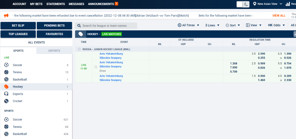 Ole777 Betting Markets