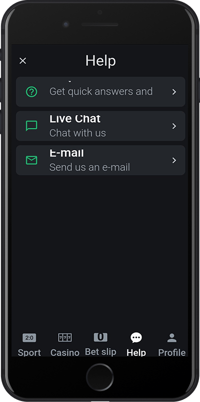 Leonbets support