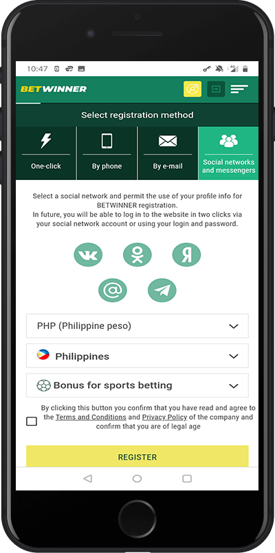 betwinner registration