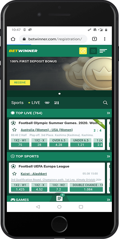 betwinner live betting