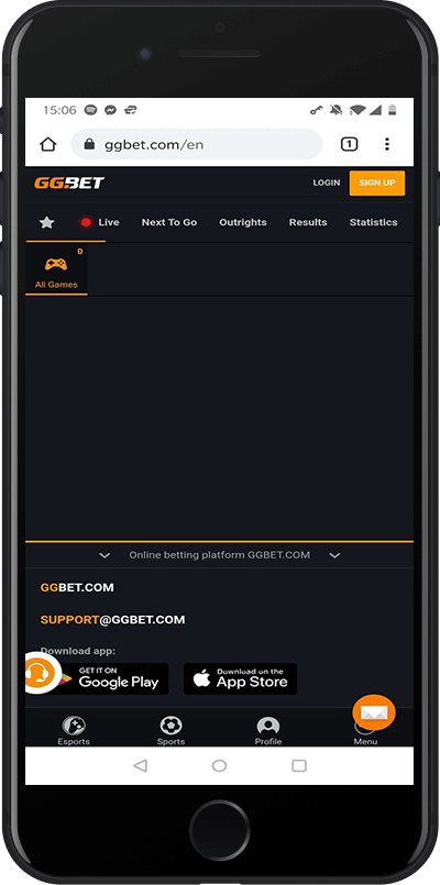 ggbet registration step 1