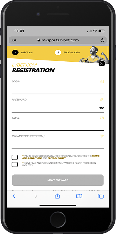 lvbet registration page