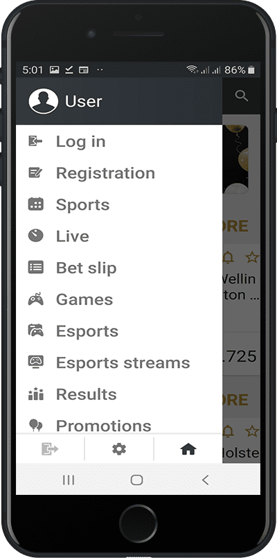 melbet menu