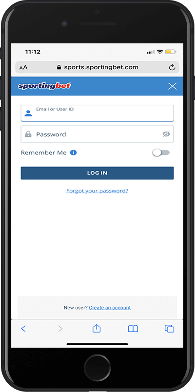 sportingbet mobile login