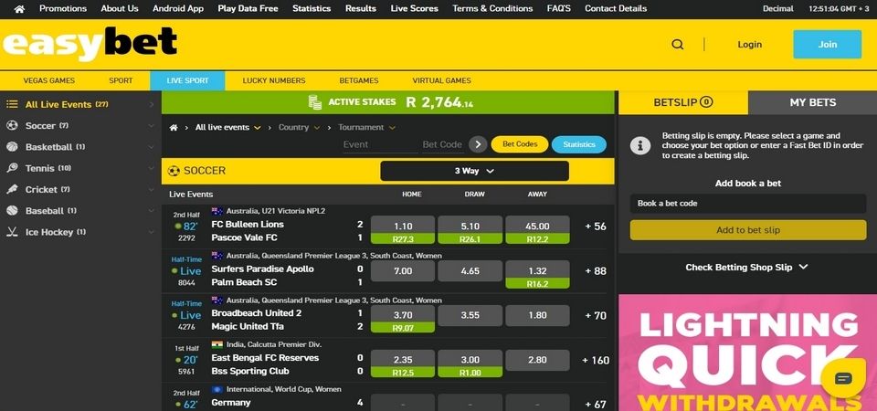 Easybet Review Sportsbook In SA 150 Deposit Match Bonus