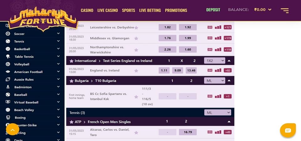 MaharajaFortune LIVE betting