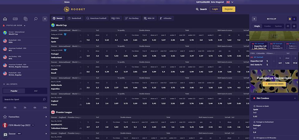 Roobet Betting Markets: Short guide