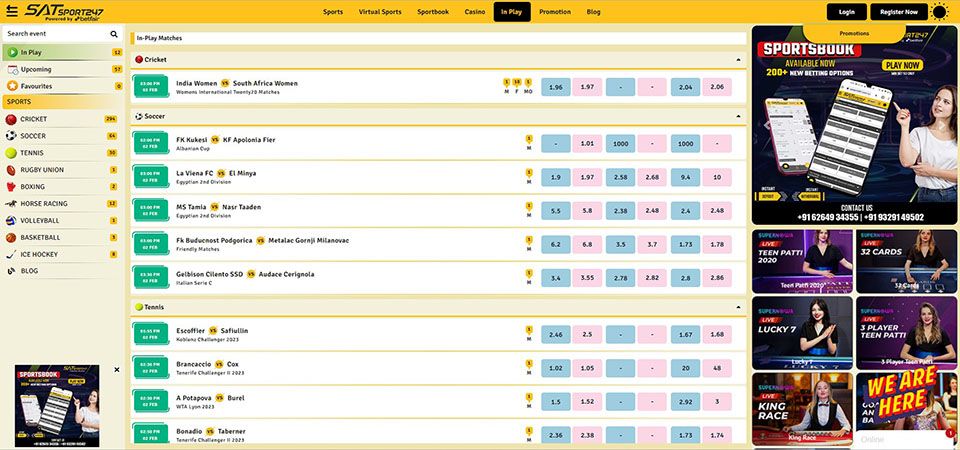 SatSport247: LIVE betting