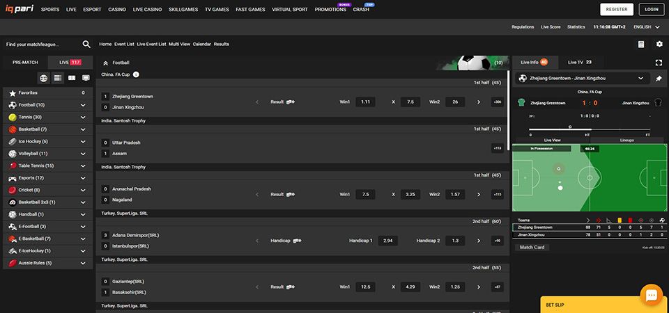 IQpari LIVE Betting