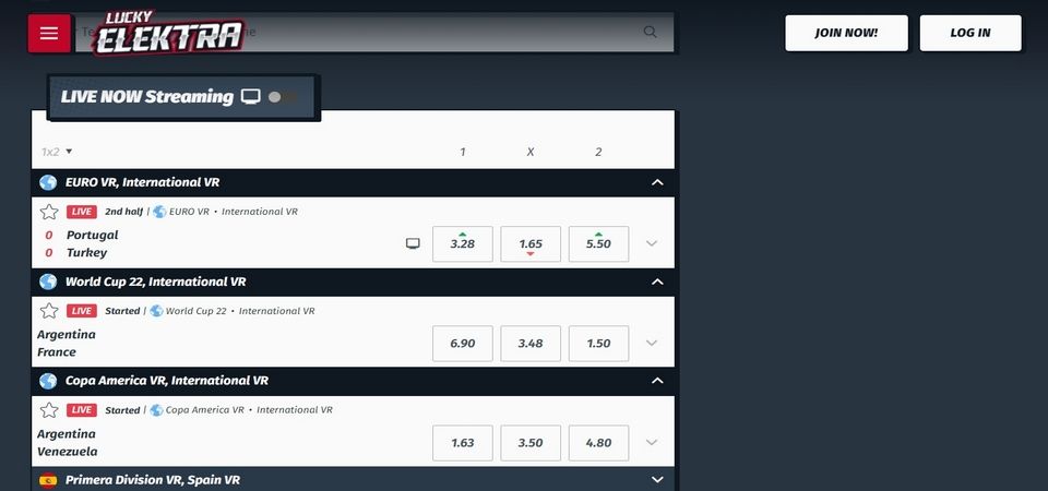LuckyElektra Betting Markets